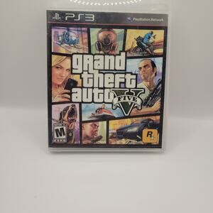 Grand Theft Auto V GTA 5 PS3 PlayStation Game 3 Complete CIB w/ Map